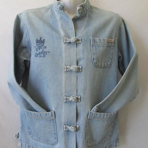 Sz AGES 11 JACKET DENIM Girls HEIGHT 4'9"-4'10" - Picture 2 of 7